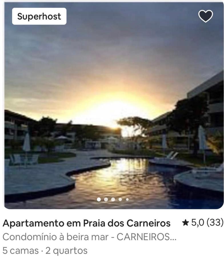 Tamandaré Flat Praia Dos Carneiros - Condominio Na Beira-Mar - מראה חיצוני תמונה